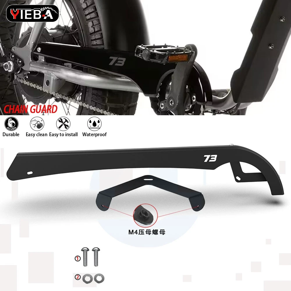 

2025 Motorcycle Sprocket Chain Belt Guard Cover Protection Belt Guard Cover For Super 73 S1 / S2 73S1 73S2 Accessories All Years