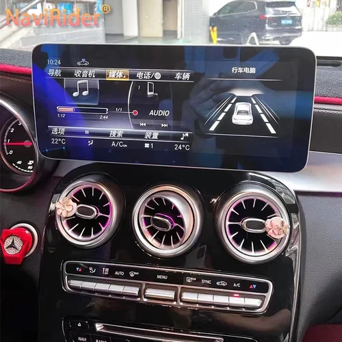 Androidカーラジオ,マルチメディアビデオプレーヤー,GPS,CarPlay,ステレオ,メルセデスベンツCクラス用,c200,w205,c250,c180,c260,2019, 2021インチ