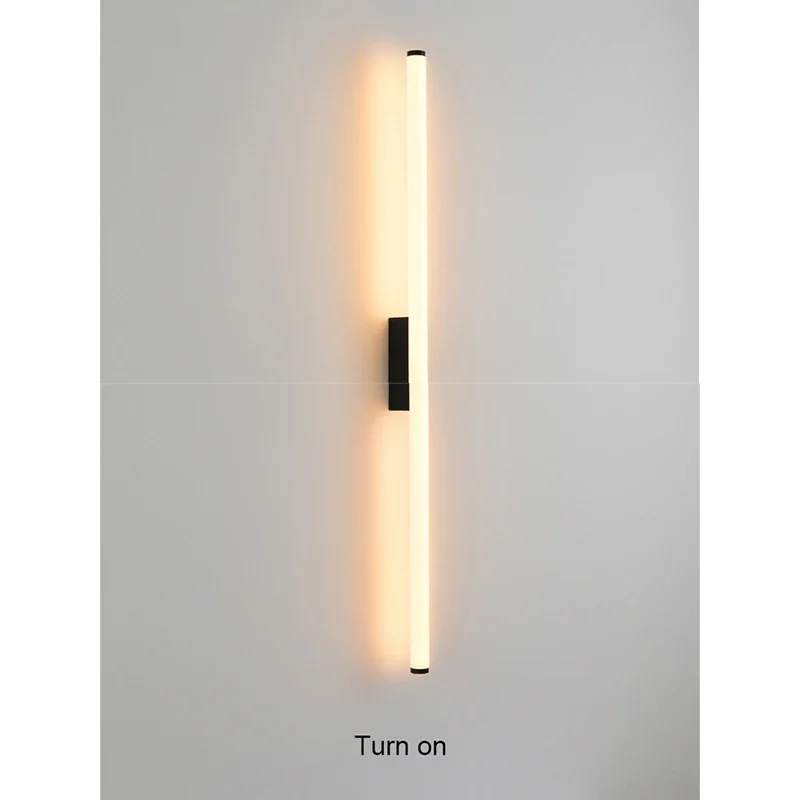 Mirror Wall Lamp Nordic Modern LED Wall Light Long Model Sconces Indoor Lighting Room Decor For Barhroom Bedroom Living Room