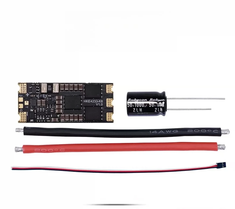 HAKRC 4233-K8 50A BL32 Single ESC 2S-8S Lipo Dshot600 FPV Fixed Wing Drone Electronic Speed Controller