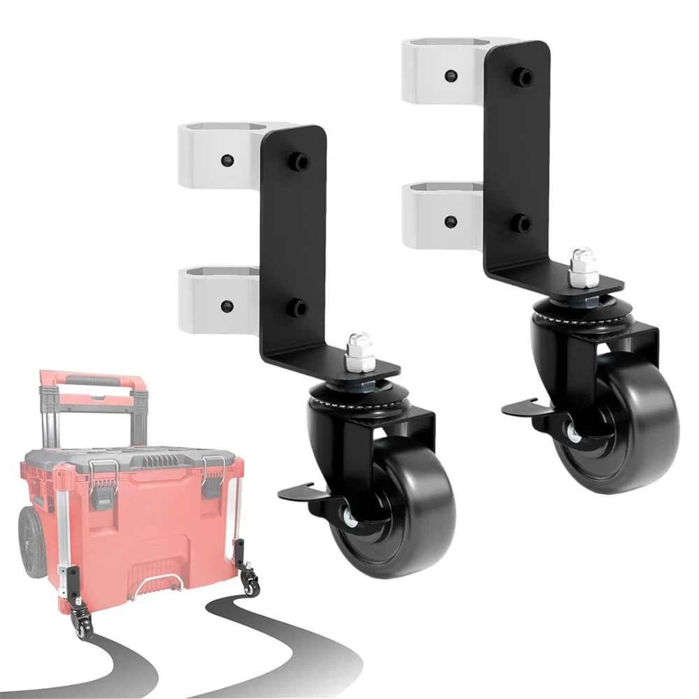 

Front Casters for Milwaukee Packout Rolling Tool Box, 360° Dual Front Wheels, Packout Toolbox Accessories, 200 Lbs Capacity