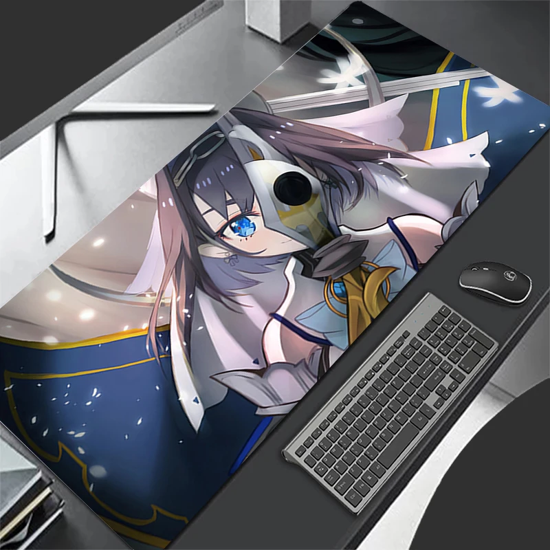 

Коврик для мыши с рисунком, резиновый Hololive Ouro Kronii, коврик для мыши, аксессуары для ПК, настольный коврик, нескользящий офисный настольный коврик, коврик для клавиатуры геймера