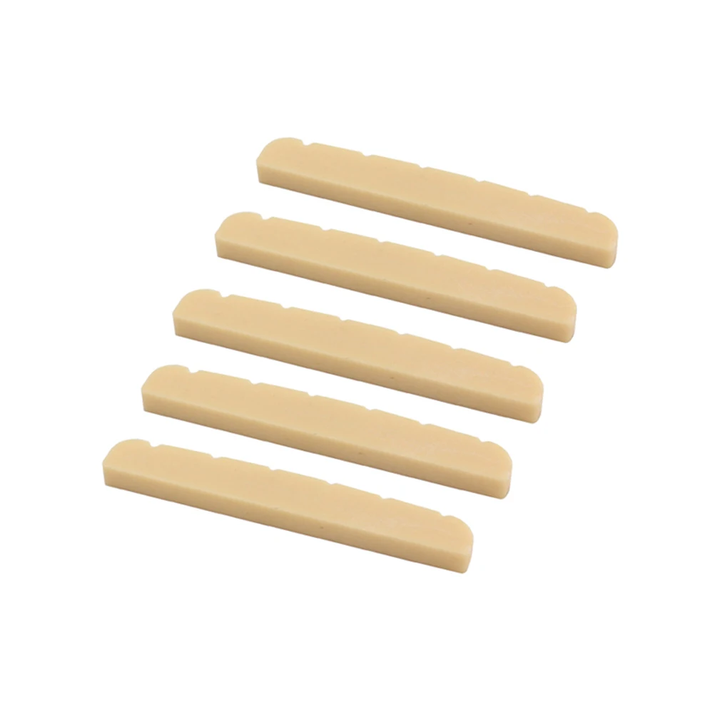

5 Pcs Electric Guitar Pillow Beige Nut Ukulele Instrument Accessory Bass Pre-slotted