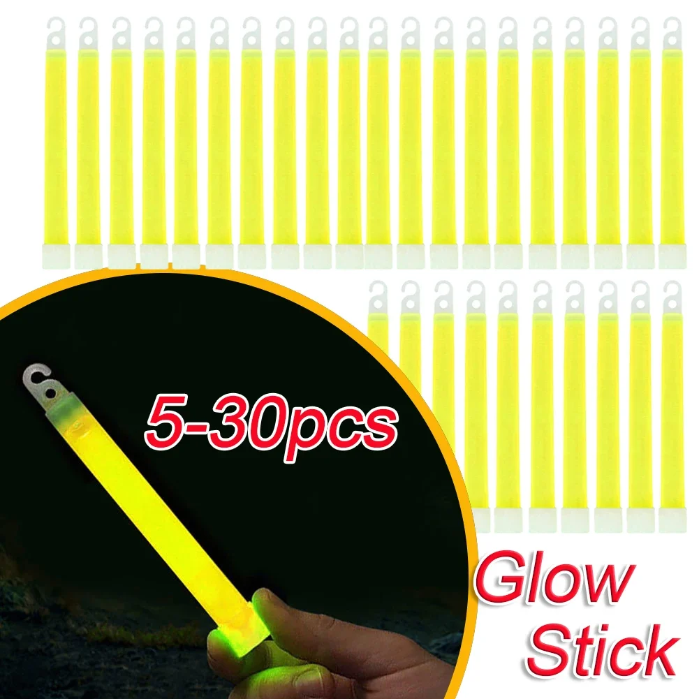 5-30pcs Military Survival Kit Glowing Stick Ultra Bright Emergency Light Sticks For Camping And Emergency Survival Earthquake