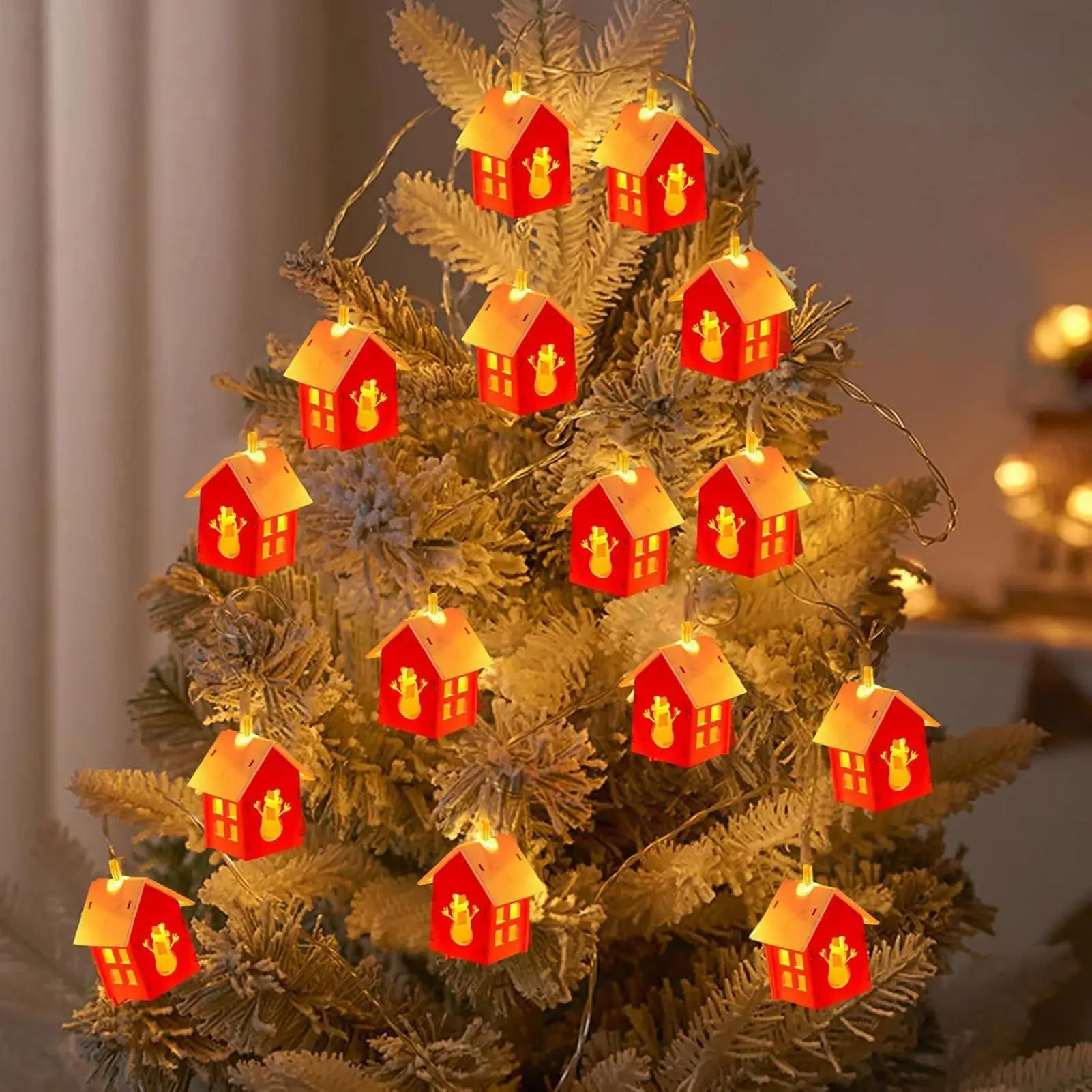 LED Christmas Lights Indoor Warm-Toned LED Lamp Decorations Christmas Decorations Indoor Lights For Bedroom Table Outdoor Garden