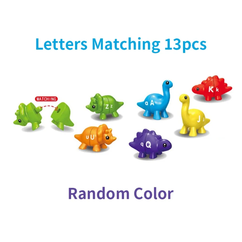 Juguete de letras de plástico a juego, patrón de conteo de números de doble cara, clasificación de colores, juguete Montessori, juego IQ portátil
