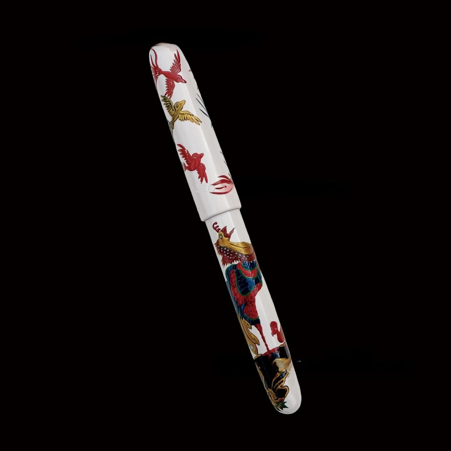 

SELMY Intangible Heritage ручная работа Urushi лакированный эбонит белого медведя Raden Maki-e BOCK перьевая ручка бизнес-писный подарок