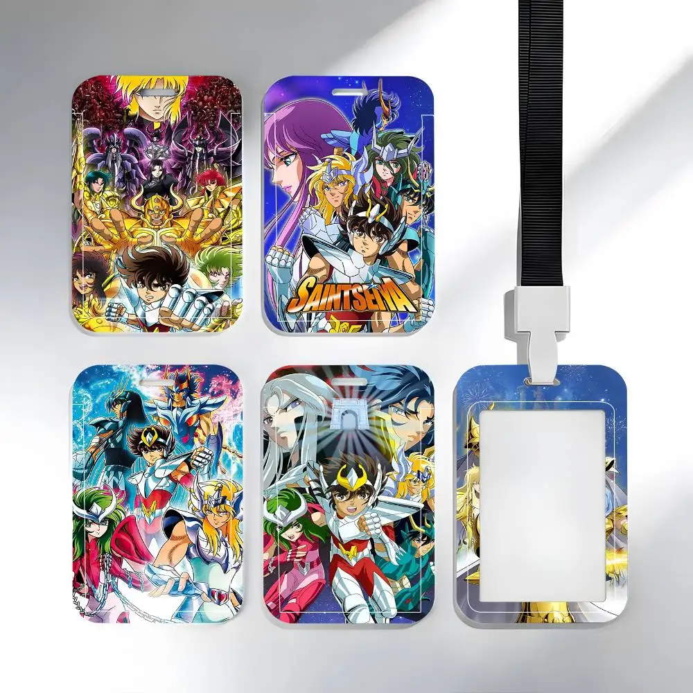 Anime Saint Seiya Lanyard Card Holders Student ID Card Holders Neckband Card Holders Access Control Accessories Gifts