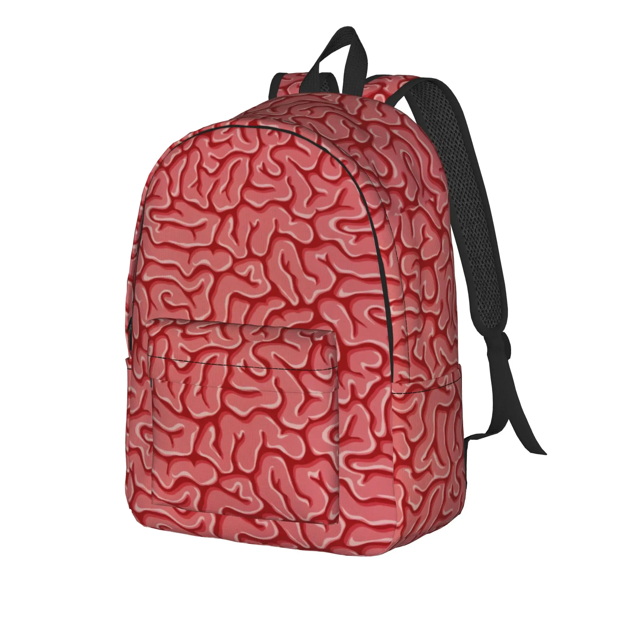 Red Cell Tissue Texture Backpack  Trekking Backpacks Women High Quality Breathable School Bags Kawaii Rucksack