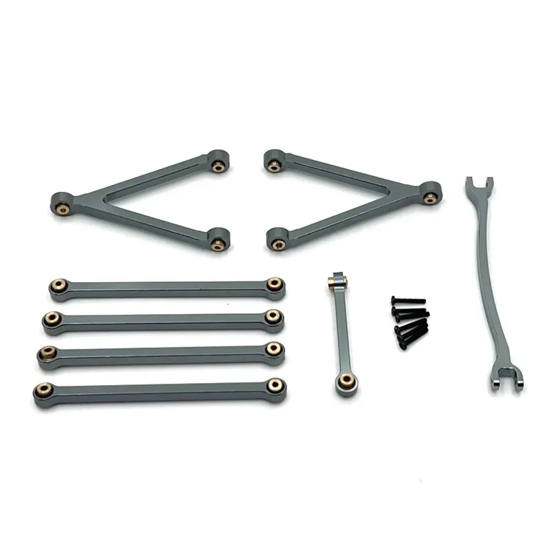 ชุดอัพเกรดโลหะ / เซอร์โว / ก้านดึงพวงมาลัยเพลาหน้า สำหรับรถบังคับวิทยุ FMS 1/24 FCX24M Camel Trophy D90 D110 อะไหล่