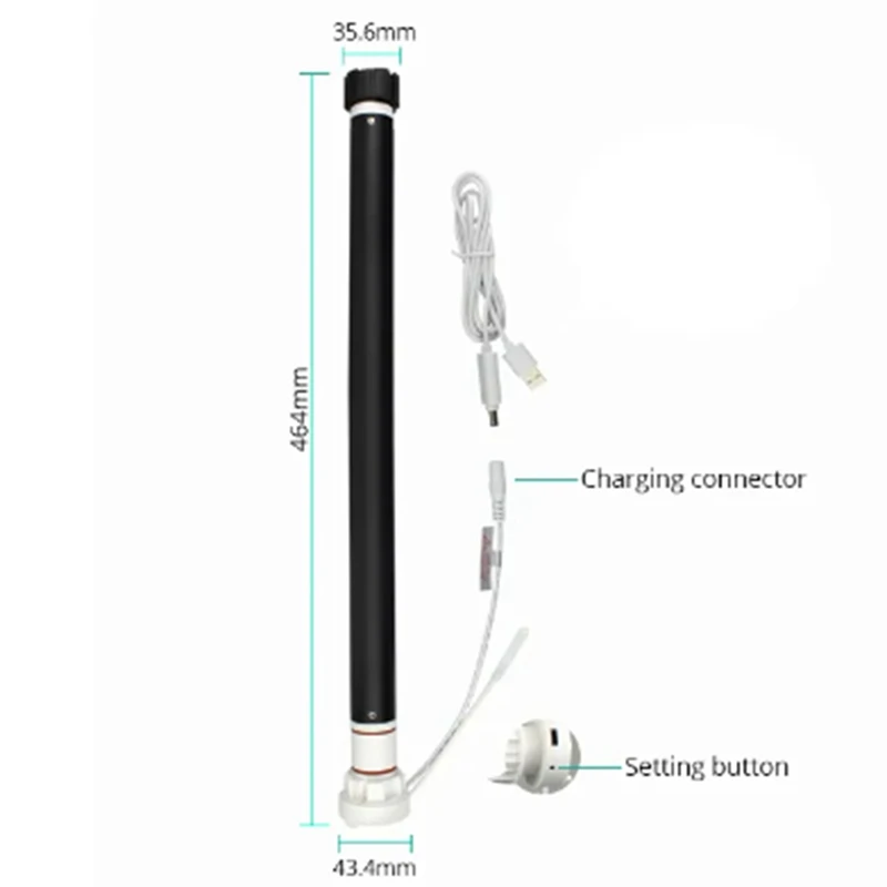 Tuya Smart Zigbee 3.0 Roller Shade Motor For 38Mm Tube Plastic Smart Life For Alexa Google Home Control