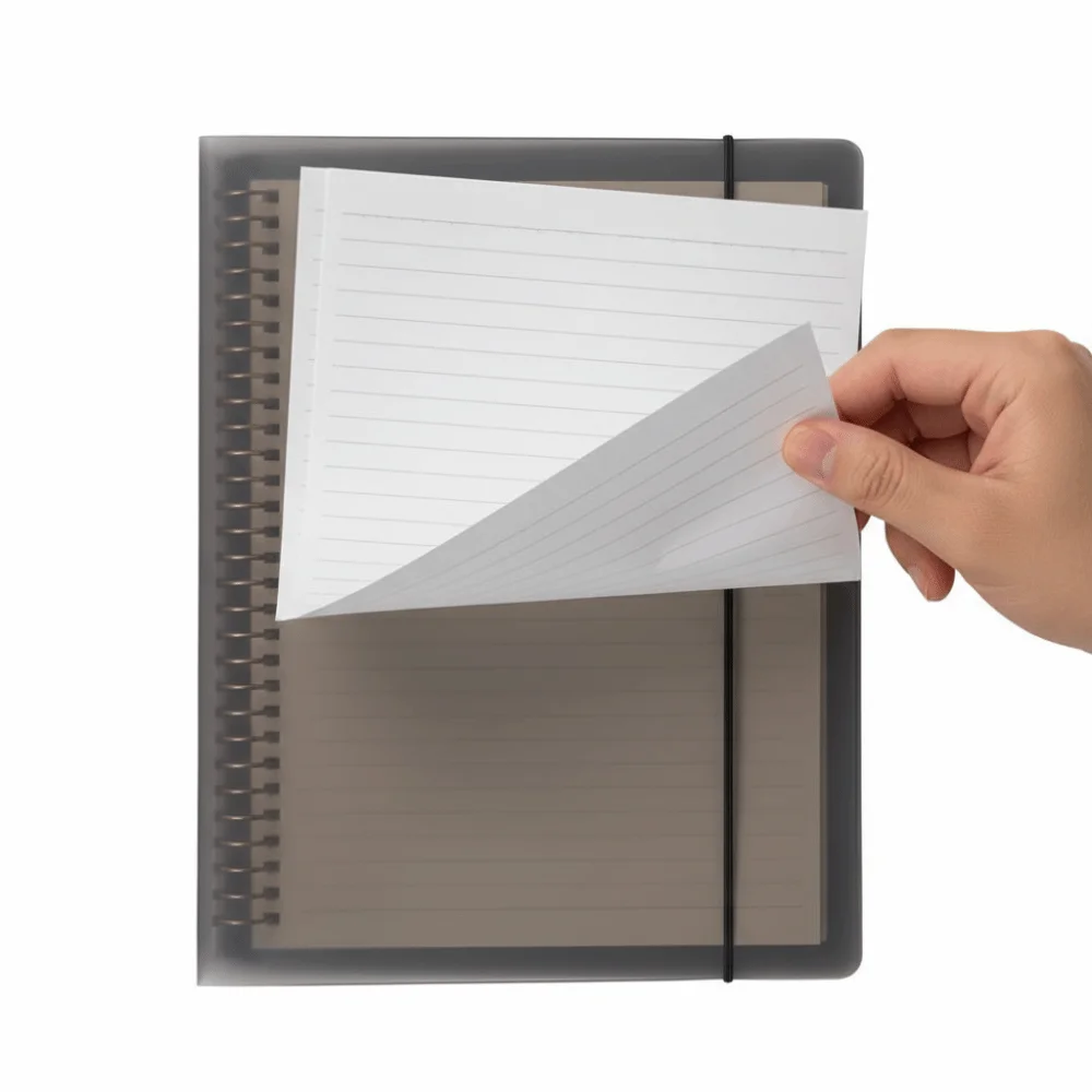 Lined Paper Loose Leaf Binder Journal Keeping 20 Holes Design Replaceable Inner Refill Stationery Metal Ring Binder Student Use