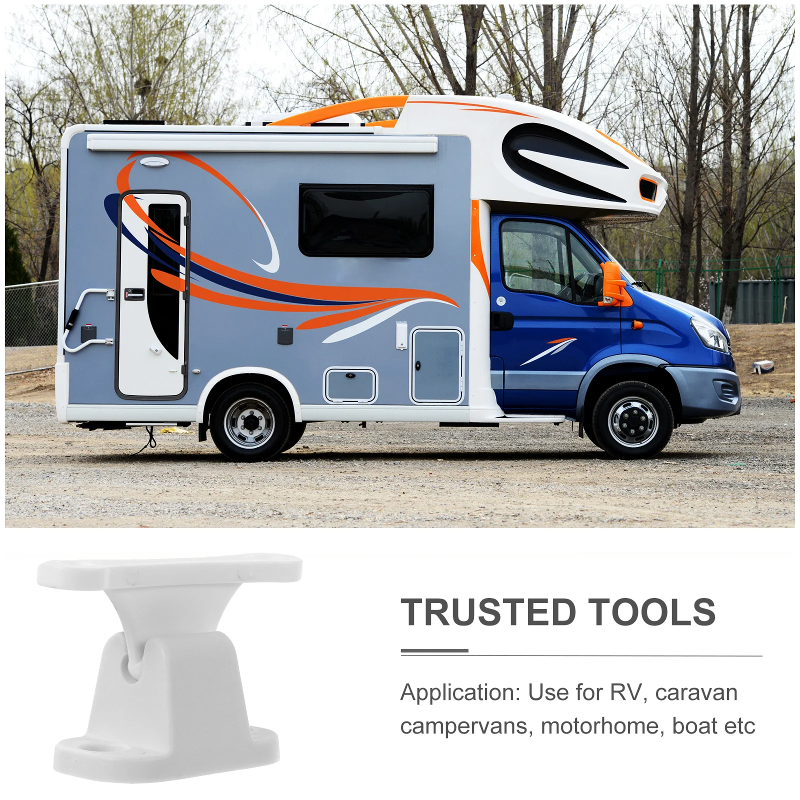 

2Pcs Door Retainer T Shape Door Stop Durable Nylon for Motorhome Exterior Doors Holder Catch Retaining Tool