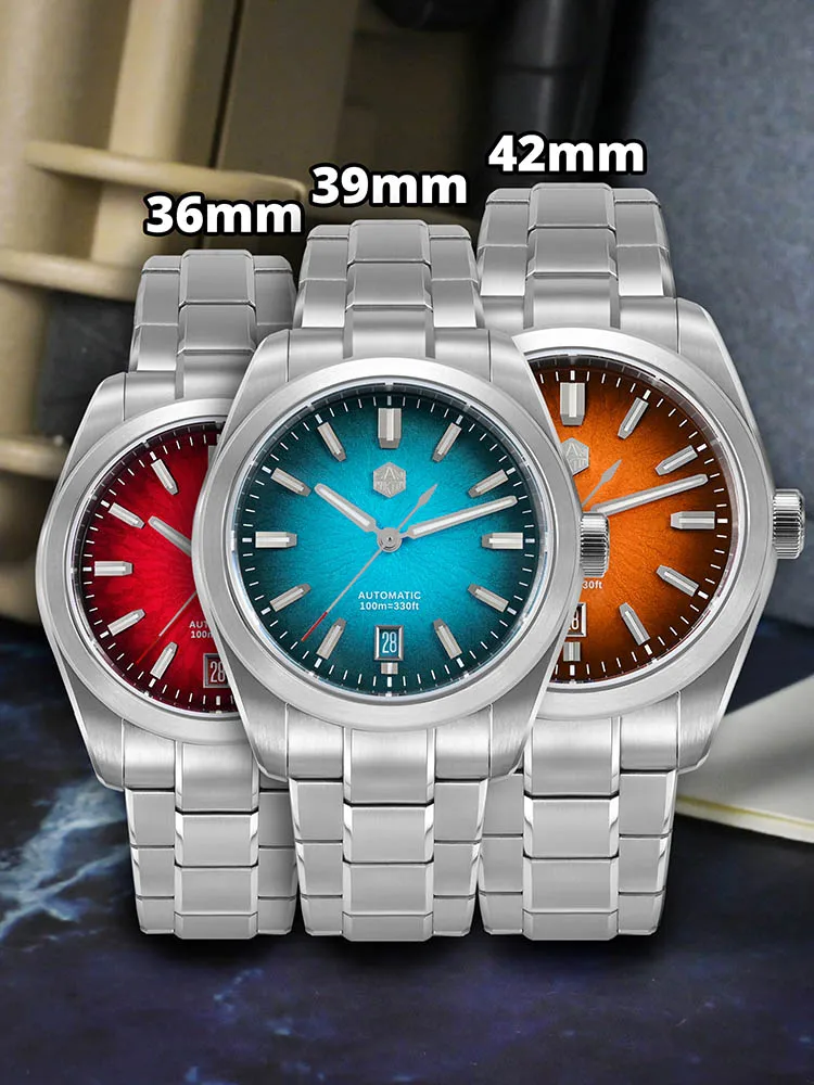 San Martin 36 mm 39 mm 42 mm SN0144 JianZhan Gada horloge Miyota 9015 origineel ontwerp Chinese jurk heren automatische mechanische horloges - afbeelding 2