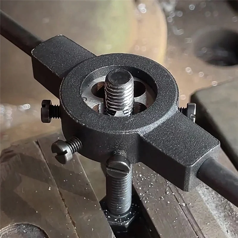 ABJY-Filettatura a mano sinistra Hardiron Metric M24 Chiave per filettatura rotonda Fresa Supporto Artefatto per maschiatura