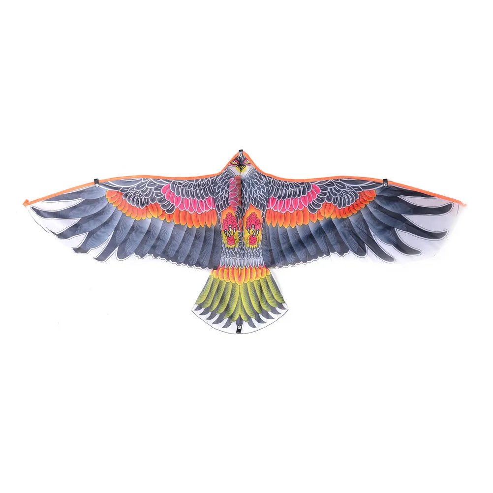 Cometa de águila de tela plana para niños, cometas de pájaros voladores, calcetín de viento, juguetes de jardín al aire libre, regalo al azar, 1 unidad, 1m