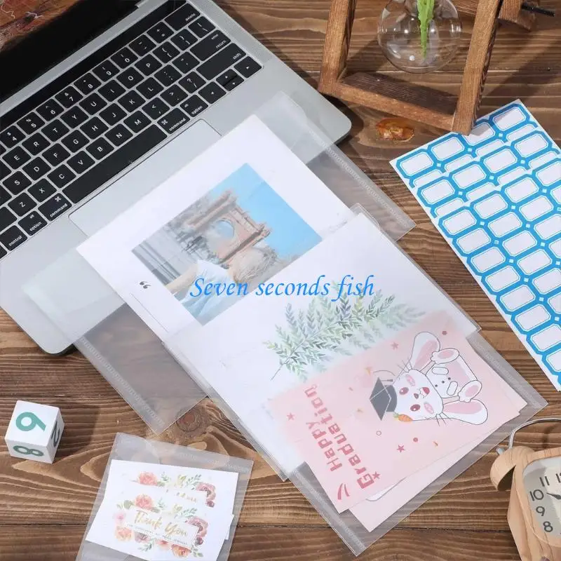 L74B 50 PCS Die Cut Cut Storage Bag Stamp و Die Storage Pockets Craft Die Storage Acket