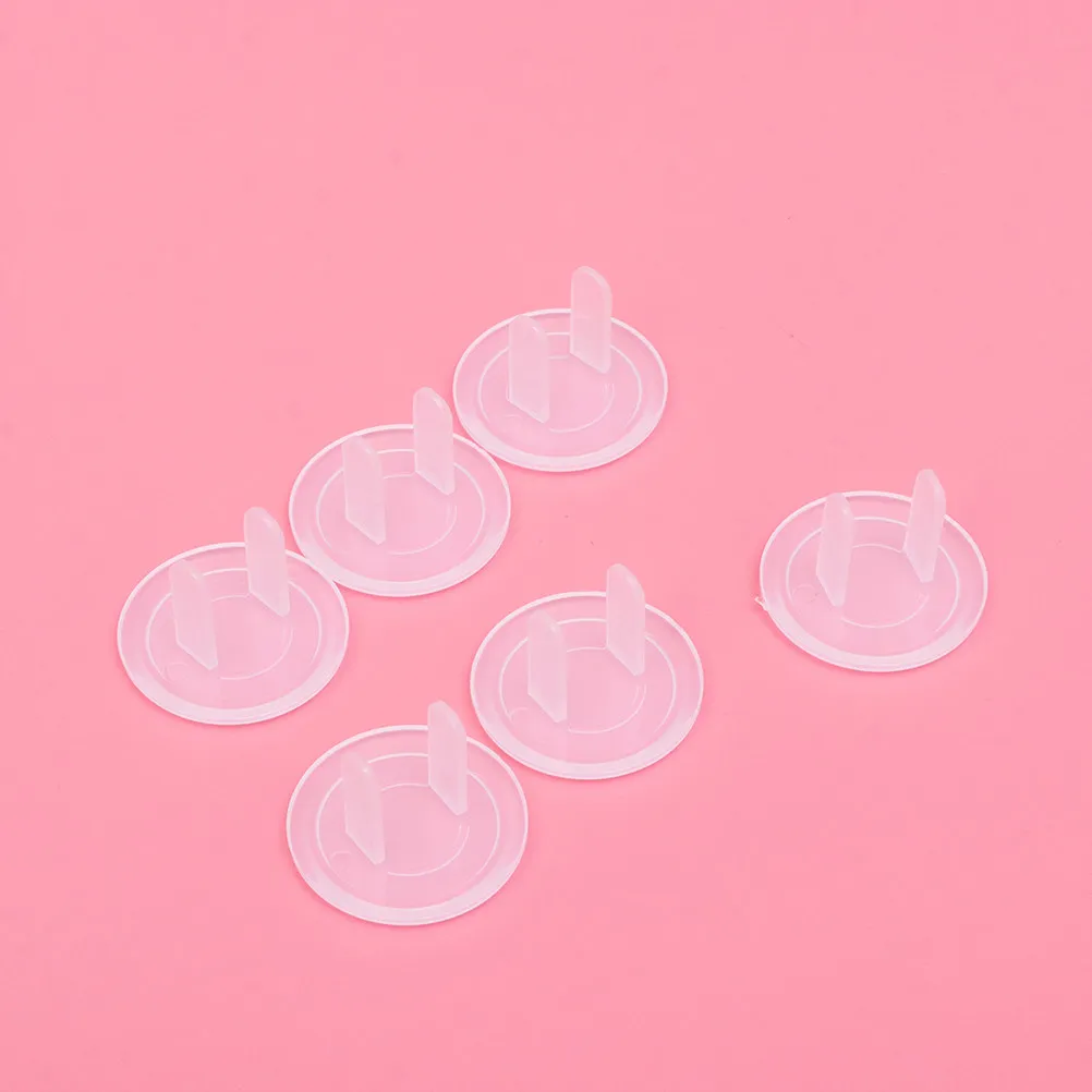 20Pcs Transparent Power Socket Covers Durable Safety Protection Cover Prevent Electric Shock Home Use