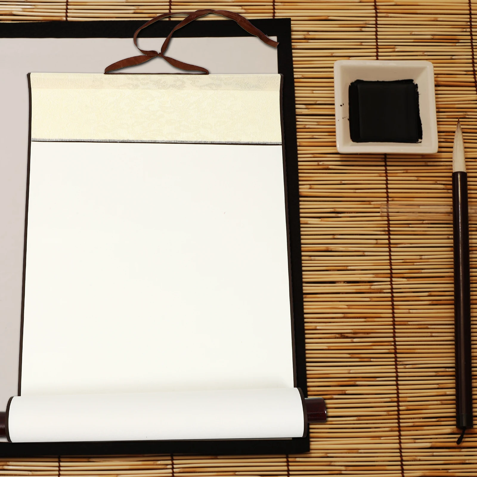 الخط الصيني التمرير خمر ورق اللوحة الفارغة التمرير مناسبة للمبتدئين والفنانين المتقدمة شنقا جدار الفن