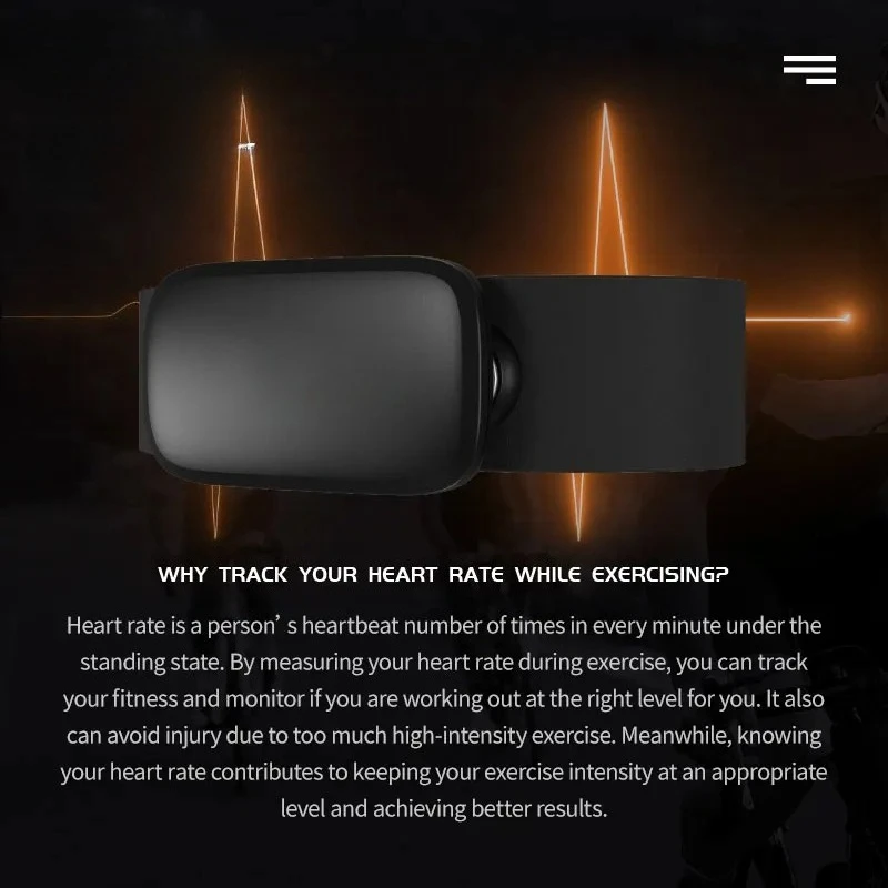 Essential Sports Monitor,Heart Rate Chest Strap for Accurate Training Data and Performance Tracking