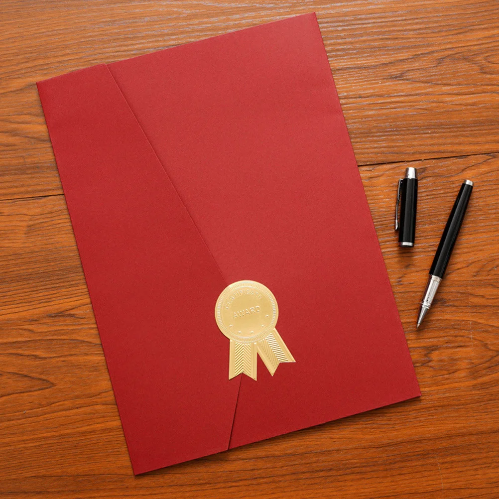 

Certificate Cover Holder Paper Diploma Award Document Folder for Graduation Marriage Citizenship Presentation Protector