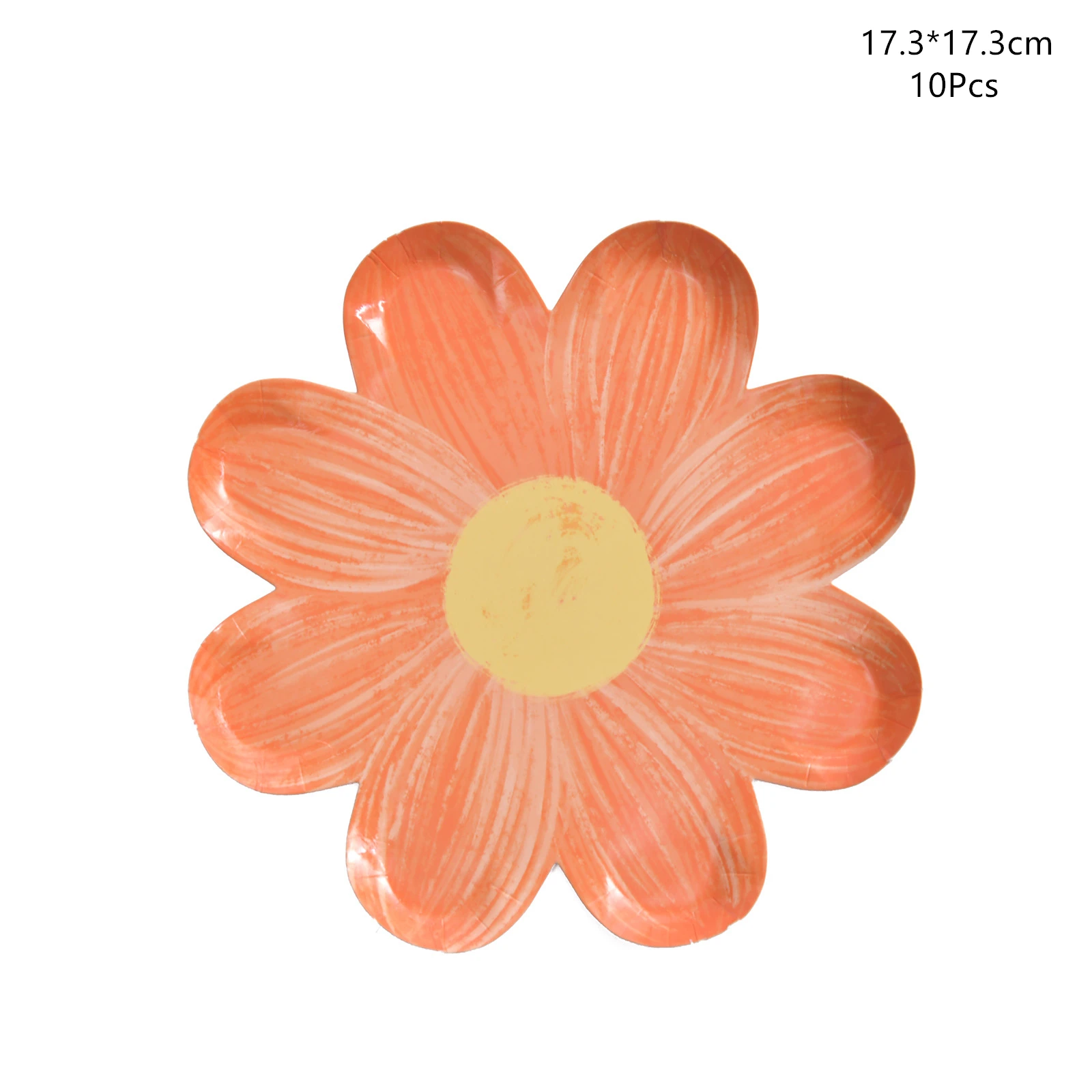 Disposable Daisy Paper Plate Flower Meal Plate Picnic Cake Plates Birthday Theme Party Decoration