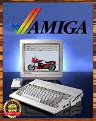 Amiga A600 - Personal Computer - Restored - Metal Sign