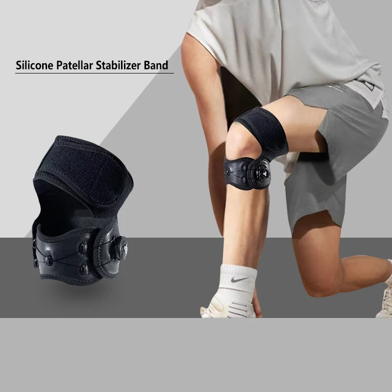 1pcs  Adjustable Patella Knee Brace with Knob Strap Patella Tendon Stabilizer Knee Pain Relief Support for Hiking Soccer - view 5