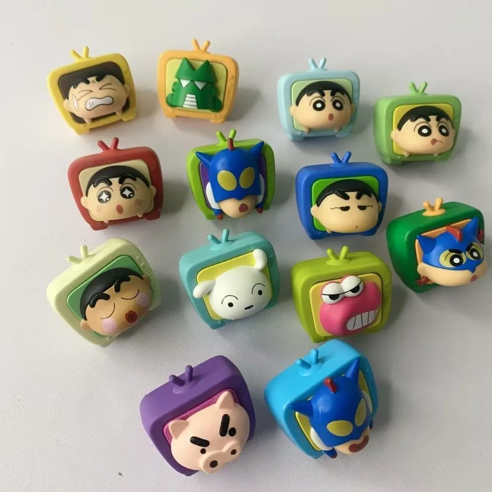 

Genuine Wandian Infinite Crayon Shin‑chan TV Stacking Fridge Magnet Nohara Shiro Trendy Collectible Desktop Ornament Toy Gift