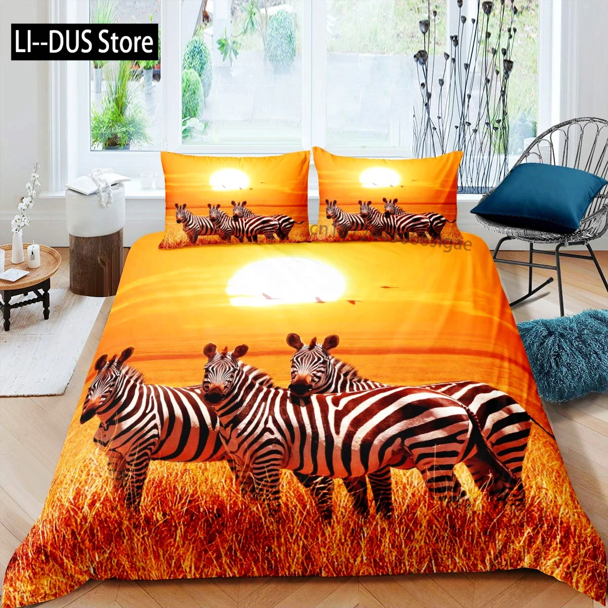 

Wild Zebra Print Theme 3 Pieces Duvet Cover Set Queen Size，Bedding Lines Duvet Cover with 2 Pillow Shams, Full Size Home Decor