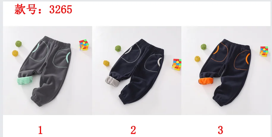 

Autumn and Winter New Boys' 2-11 Year Old Pants with Fleece and Polar Fleece, Fleece and Warm Leggings
