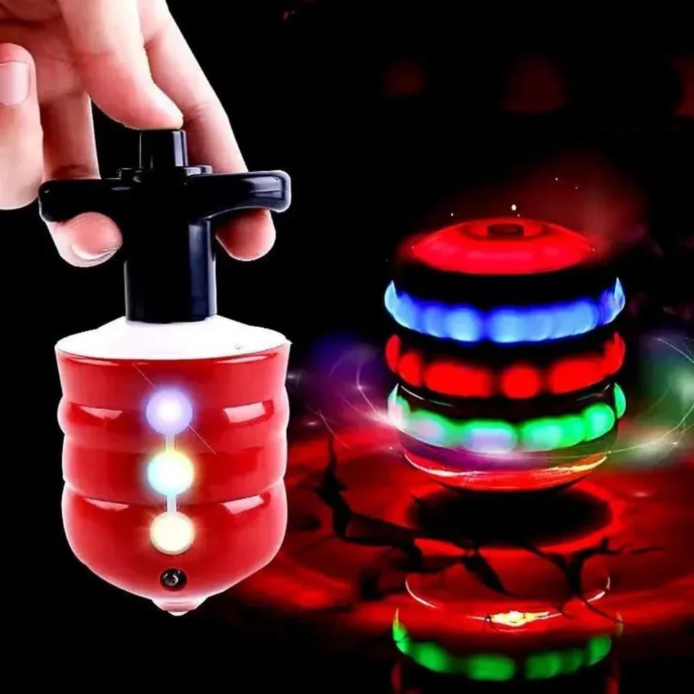 Spinning Top Colorful Flash LED Light Laser Music Gyroscope Children's Luminous Spiner Classic Toys Kid Christmas Gift