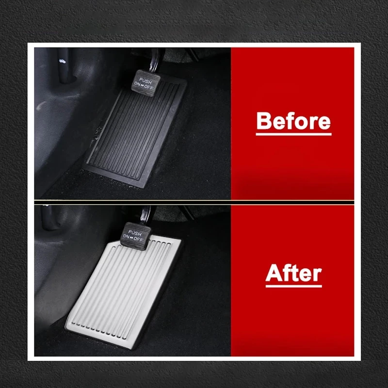 غطاء حماية بدواسة القدم من الفولاذ المقاوم للصدأ لـ Hyundai Tucson Palisade NEXO Grandeur Azera 2015 2016 2017 2018 2019 2020 2021