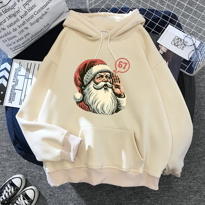 Noël Santa Say 67 Six sept imprimer sweats à capuche automne hiver femmes vêtements à capuche graphique sweats mode à capuche