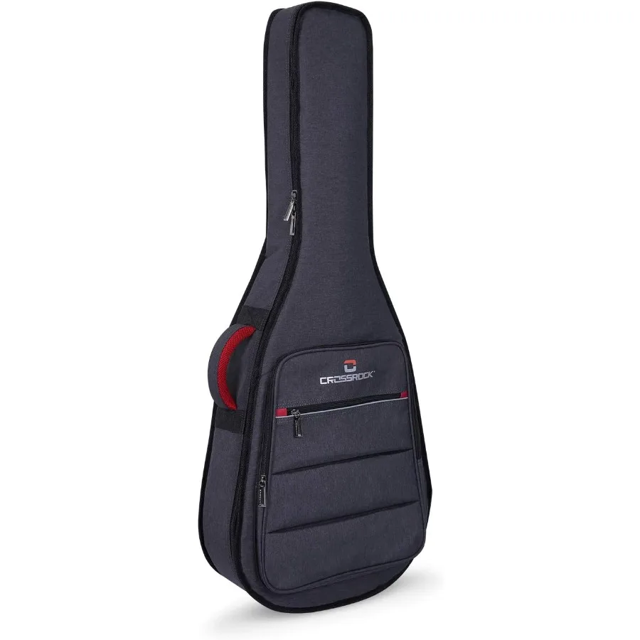 Crossrock 1 2 Tamaño Bolsa para Guitarra Clásica Mochila Acolchada de 10 mm Disponible Gris Oscuro CRSG107CHGR
