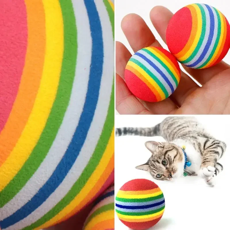 diameter inch Rainbow EVA Foam Ball Golf Practice Indoor Training Aid Soft Golf Training Ball Child pet toy ball