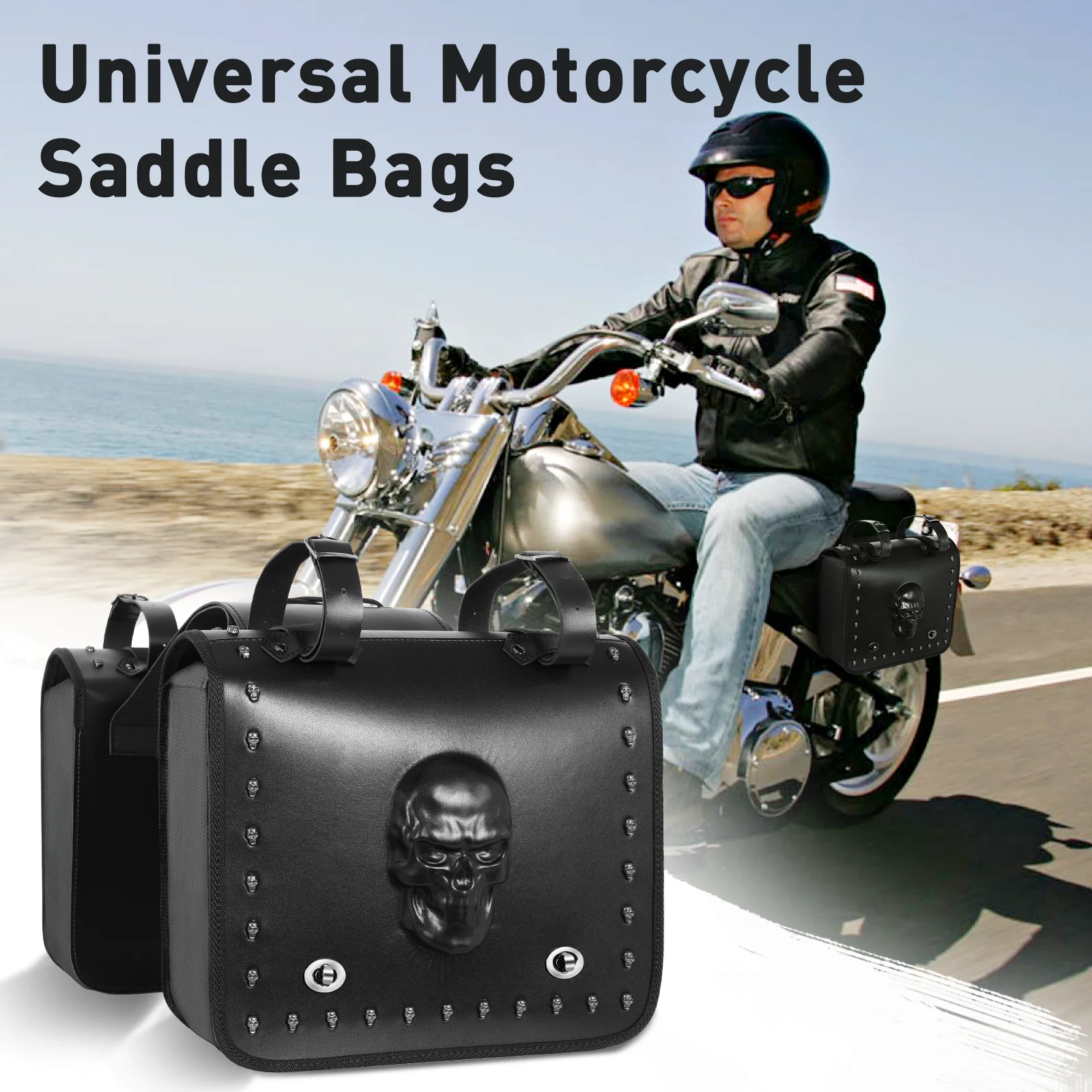 

Motorcycles Accessories Bag Motorcycle 20L Saddle Bag Tool Side Bag Fit For Honda Shadow Aero 750