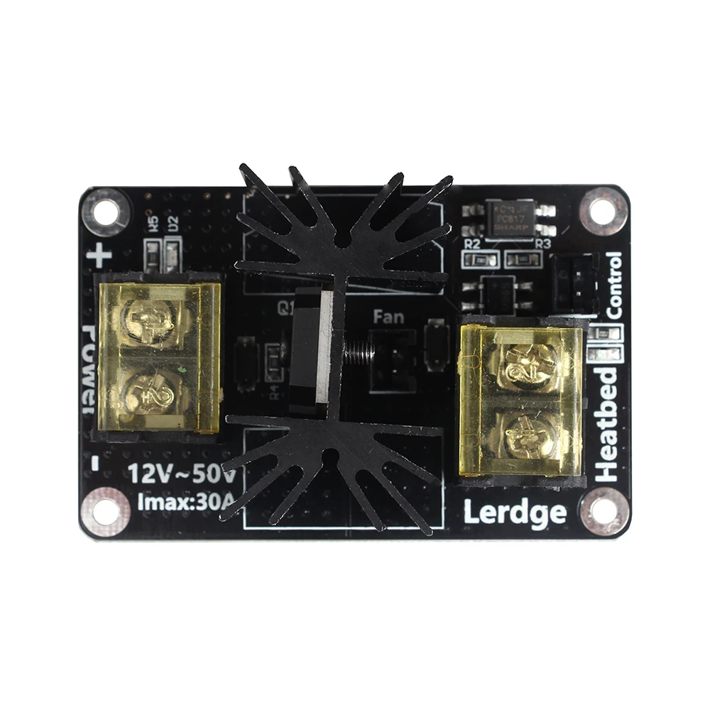 LERDGE 3D Printer Parts Hotbed MOSFET Power Expansion Board Heating Controller Hot Bed High Current Load Module 30A 12V or 24V