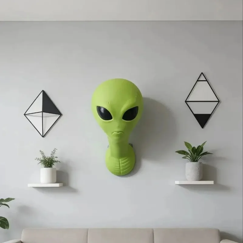 1PC Green Alien Wall Hanging Decoration Unique UFO Area 51 Themed