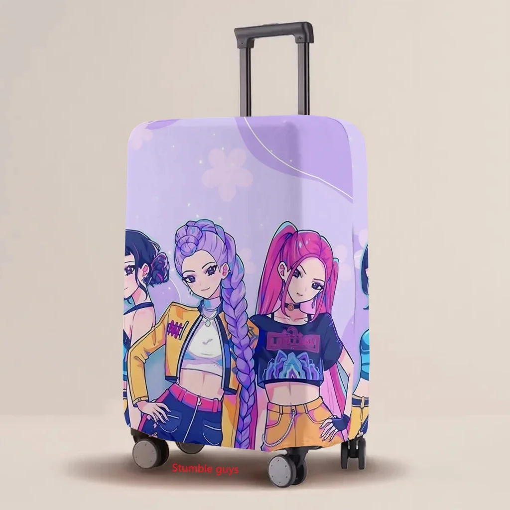 

Luggage Cover Kpop Demon Hunters Elastic Protective Case Cartoon Print Universal Travel Accessories​