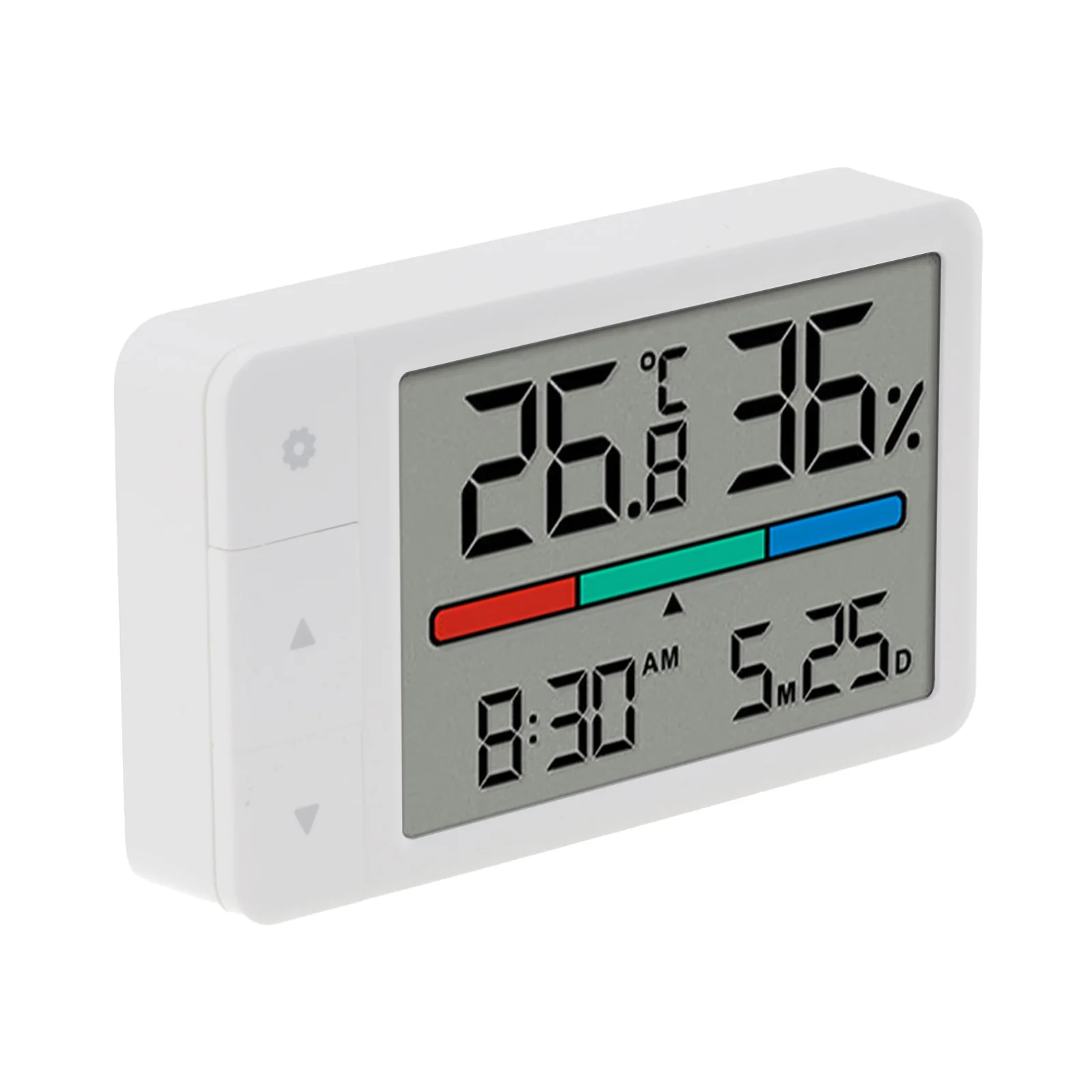 

Temperature Humidity Meter Multi-function Magnetic Design Large Screen Electronic Alarm Clock Digital Thermometer Meter For Home