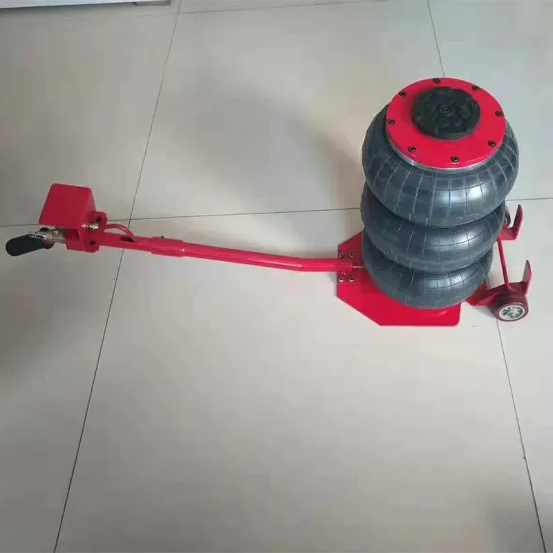 Car mounted portable round handle airbag jack, horizontal inflatable pneumatic jack, multiple specifications