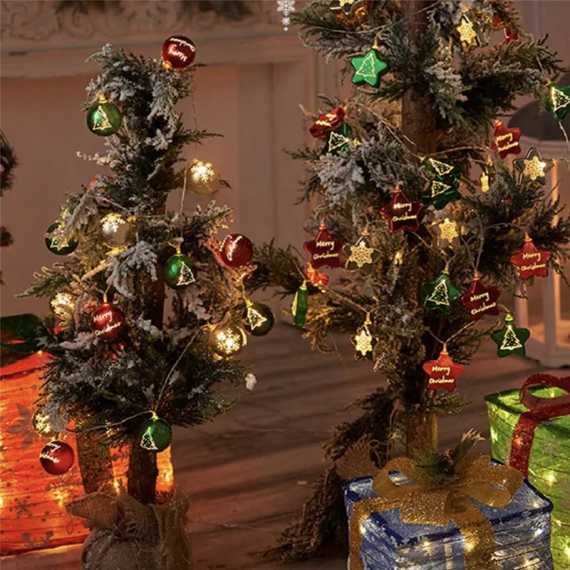 

1Set LED String Light Outdoor For Christmas String Lights For Holiday Lighting Decor Hanging Decor A