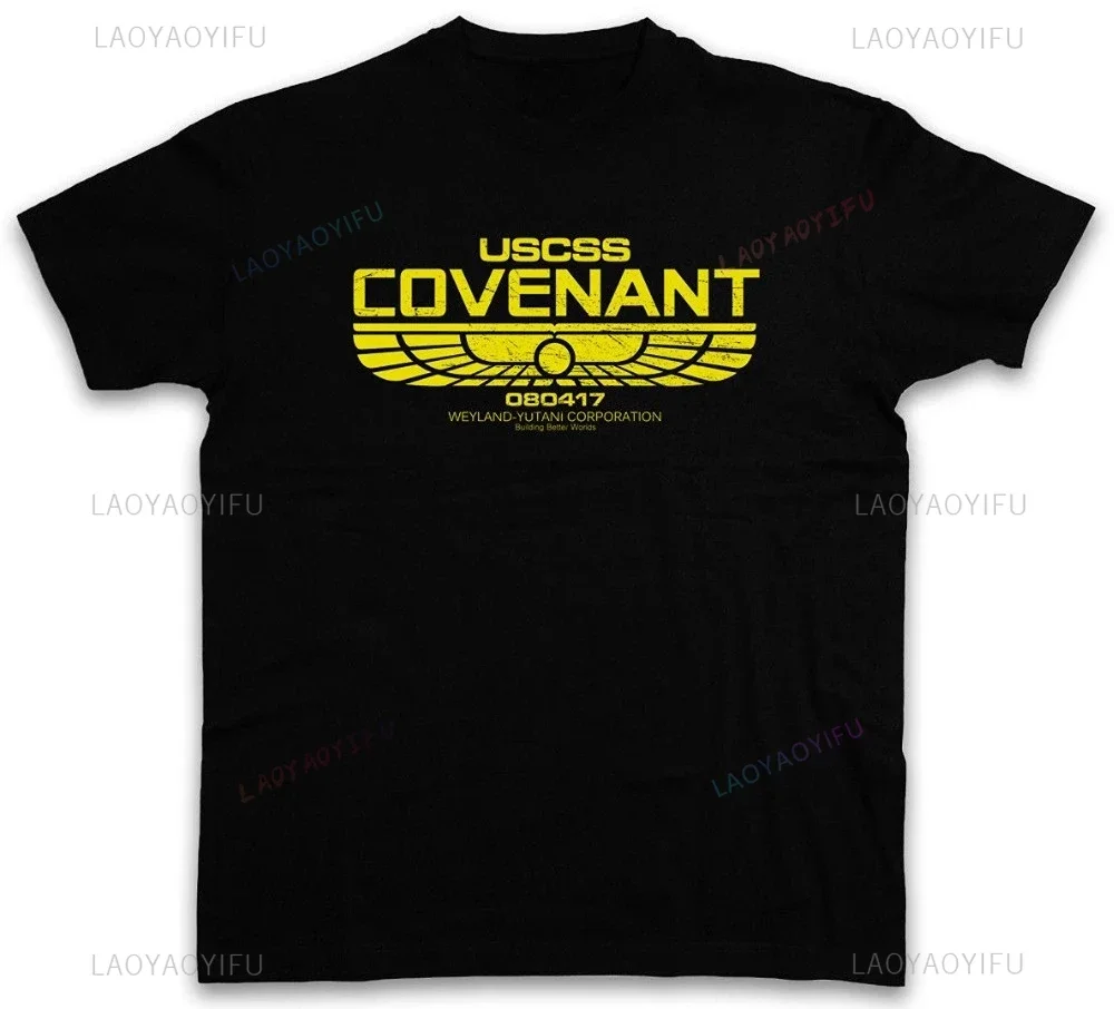 Uscss Covenant T-Shirt Prometheus Uscss Nostromo Alien  Space Ship 2024 New Trendy Hot Sale Men Tee Shirts