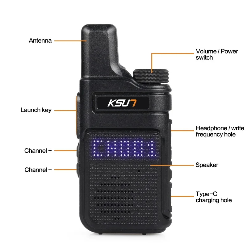 KSUT M6 Handheld PMR446 FRS Walkie Talkie 2pcs Set Radio Station Transmitter For Kids Wireless Device Two Way Radio