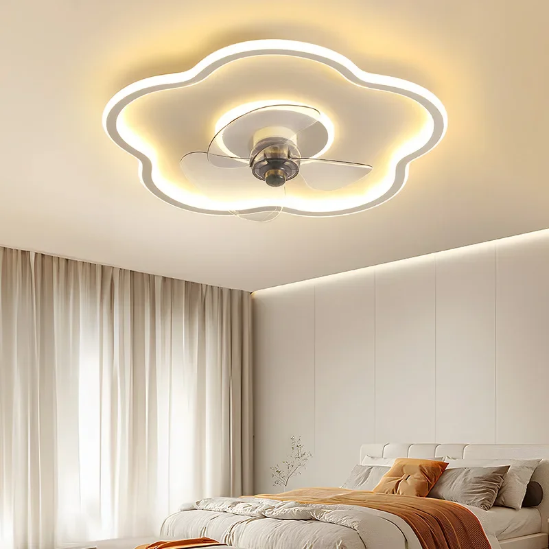 Modern LED Ceiling Fan Light for Living Dining Room Bedroom Kitchen Remote Control Dimmable Chandelier Decor Lighting Fixture