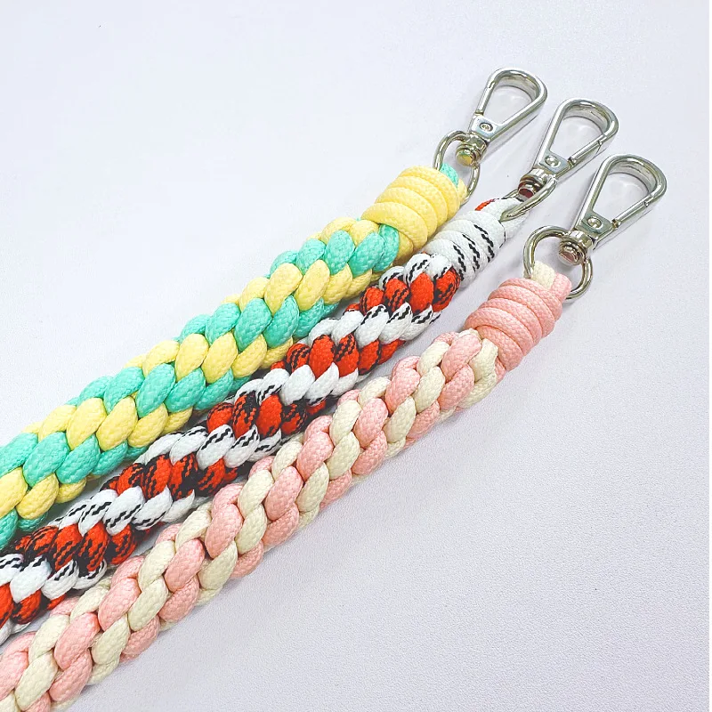 Pure Hand-woven Shoulder Strap Versatile Mini Bag Color Braided Rope Single Shoulder Strap Handbag with Camera Lanyard