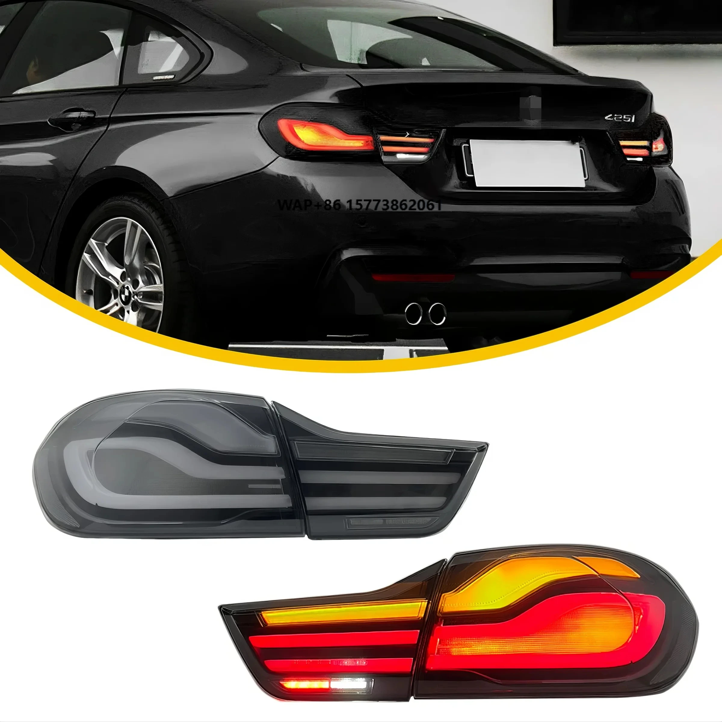 

Светодиодные задние фонари LCI Style Facelift Plug and Play для BMer 4 серии F32 F33 F36 F82 430i M4 2014-2020 Задние фонари с динамическим сигналом