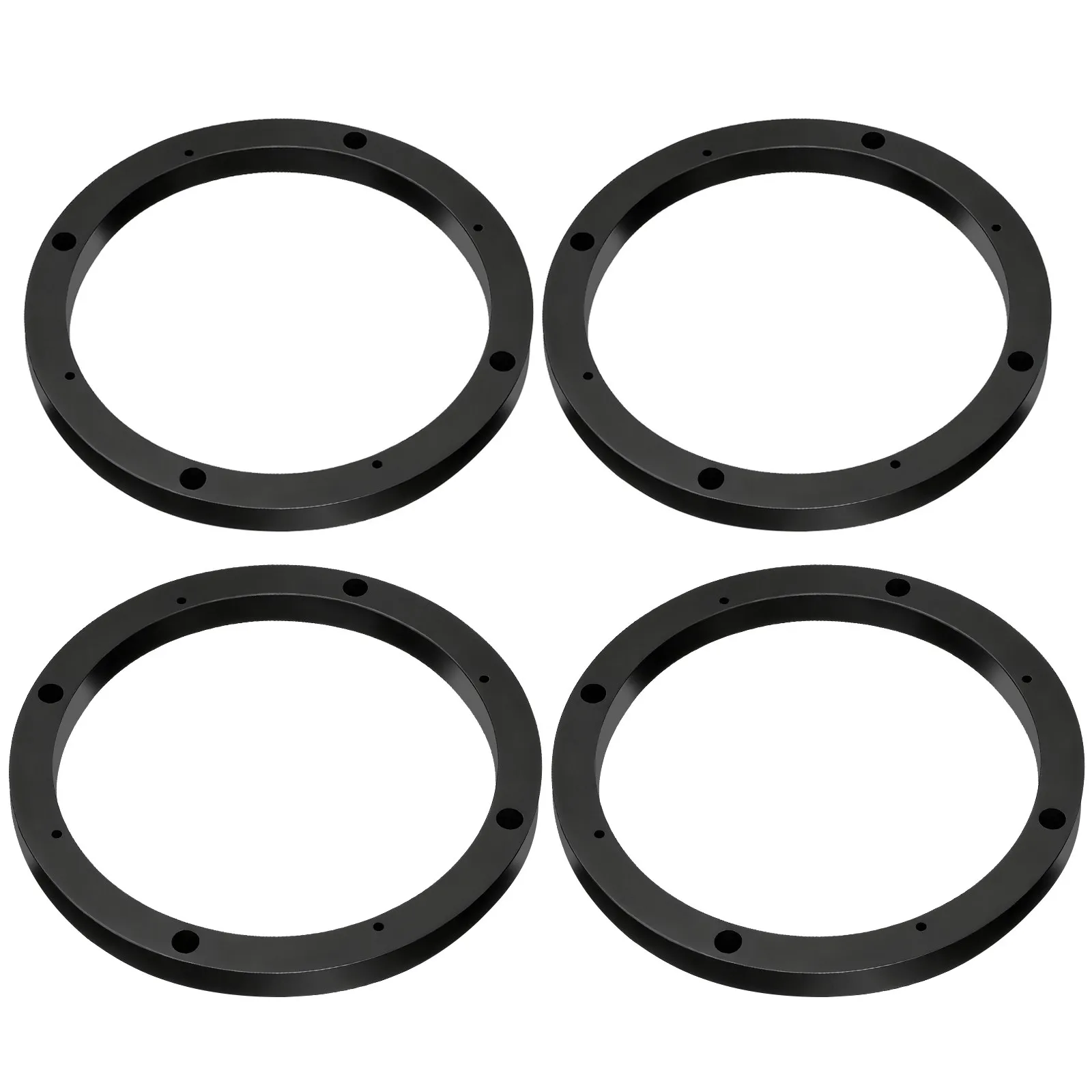 2Pairs Universal Car Speaker Mounting Spacers ABS Build Quality Auto Audio Adapter Ring for Trucks Boats Rvs No Cutting Required