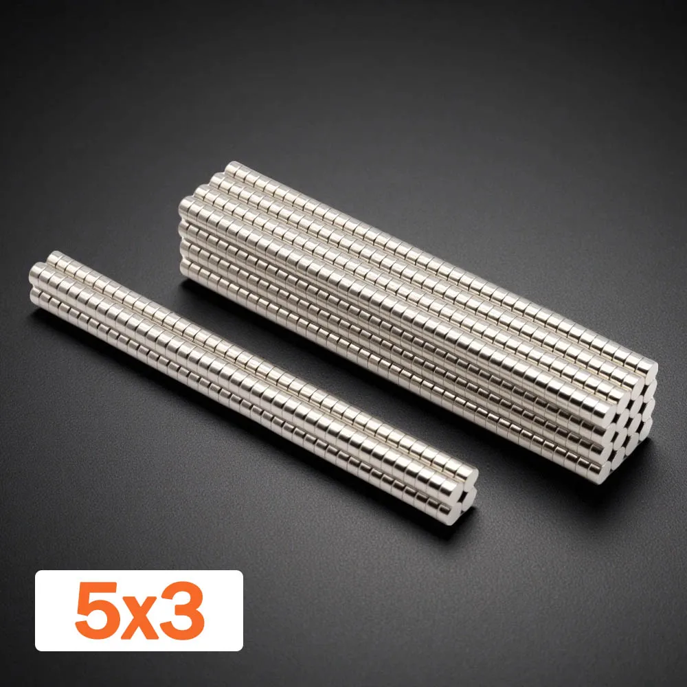 Home Storage Office Organizer Neodymium Magnet Weather Resistant Magnetic Alloy Disc 5x3mm Durable Rust Resistant